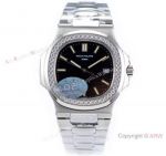 OE Factory Best Replica Patek Philippe 5711 G Nautilus SS Diamond Watches